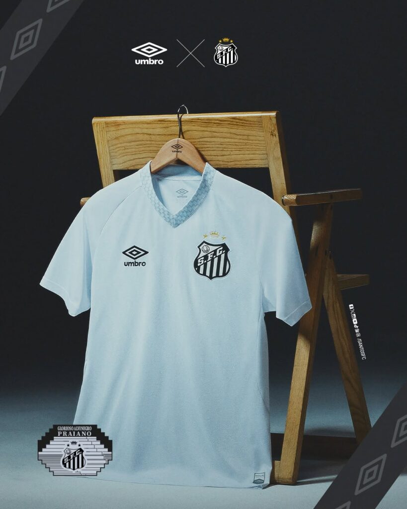 Camisa-titular-do-Santos-FC-2025-2026-Umbro-5-819x1024 Santos FC revela seu uniforme principal para 2025-26 em parceria com a Umbro.