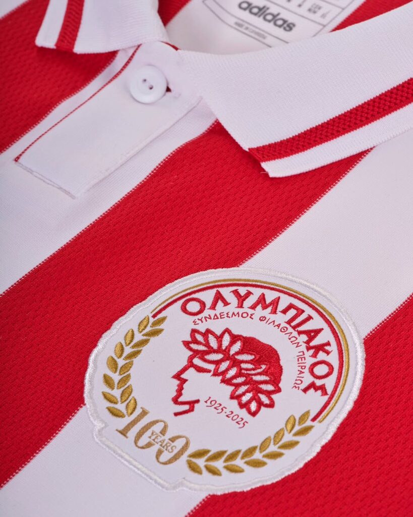 camisa-Centenario-Olympiacos-2025-02-819x1024 Adidas lança camisa para os 100 anos do Olympiacos